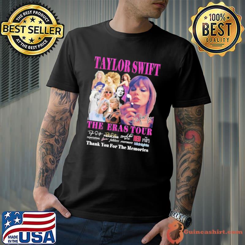Taylor Swift the Eras tour thank you for the memories signature shirt