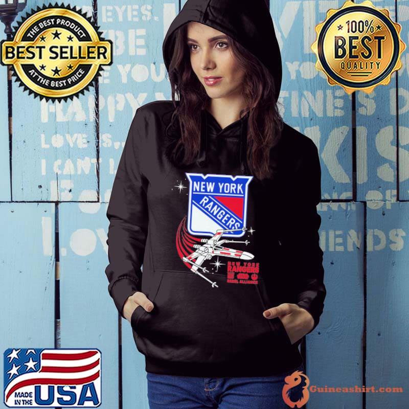 Toddler New York Rangers Black Star Wars Rebel Alliance sport s Hoodie