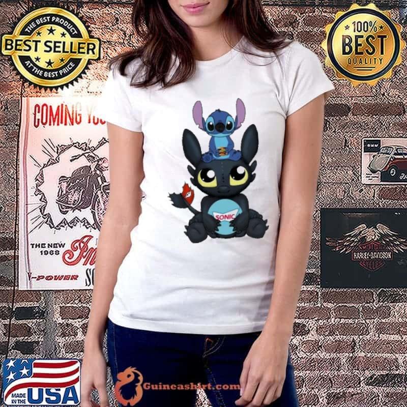 Toothless and Stitch SONIC DRIVE-IN shirt
