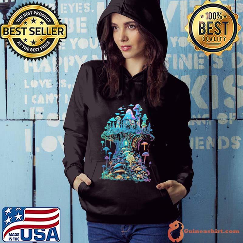 Trippy Mushroom house s Hoodie