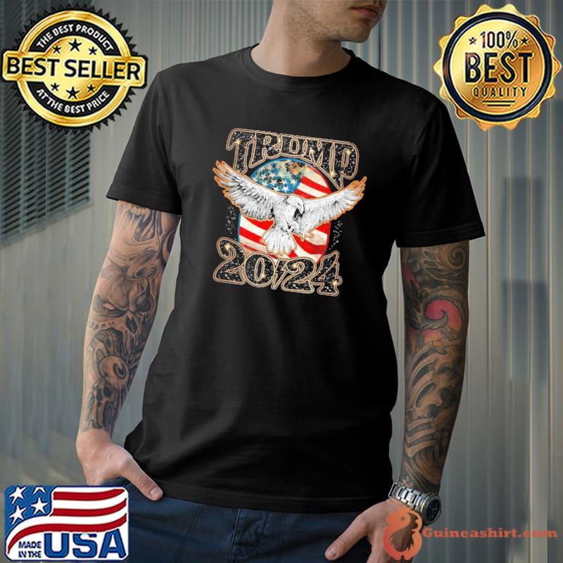Trump 2024 America flag veteran shirt