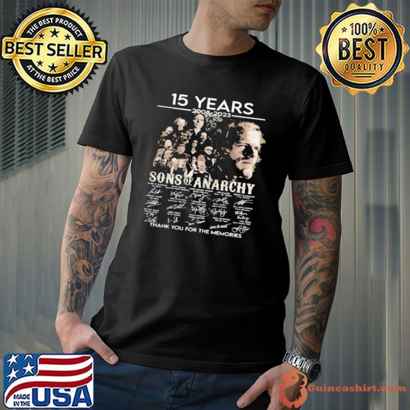15 years 2008 2023 Sons of Anarchy thank you for the memories signature shirt
