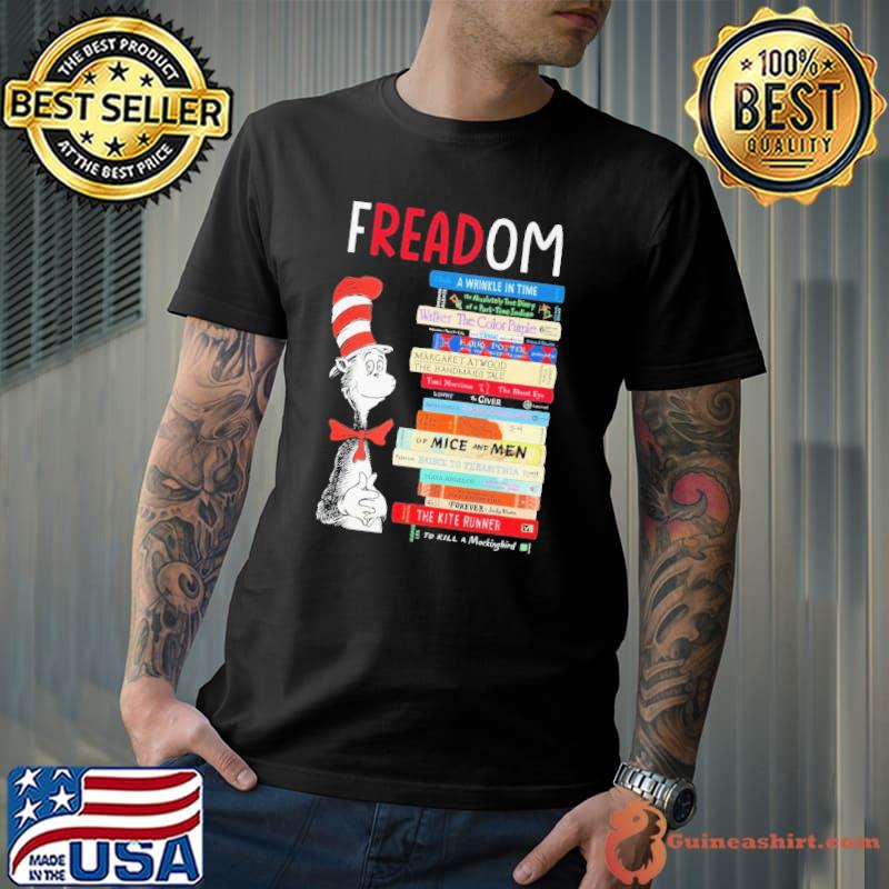 2023 Freadom Wrinkle In Time Banned Books Black Dr Seuss shirt