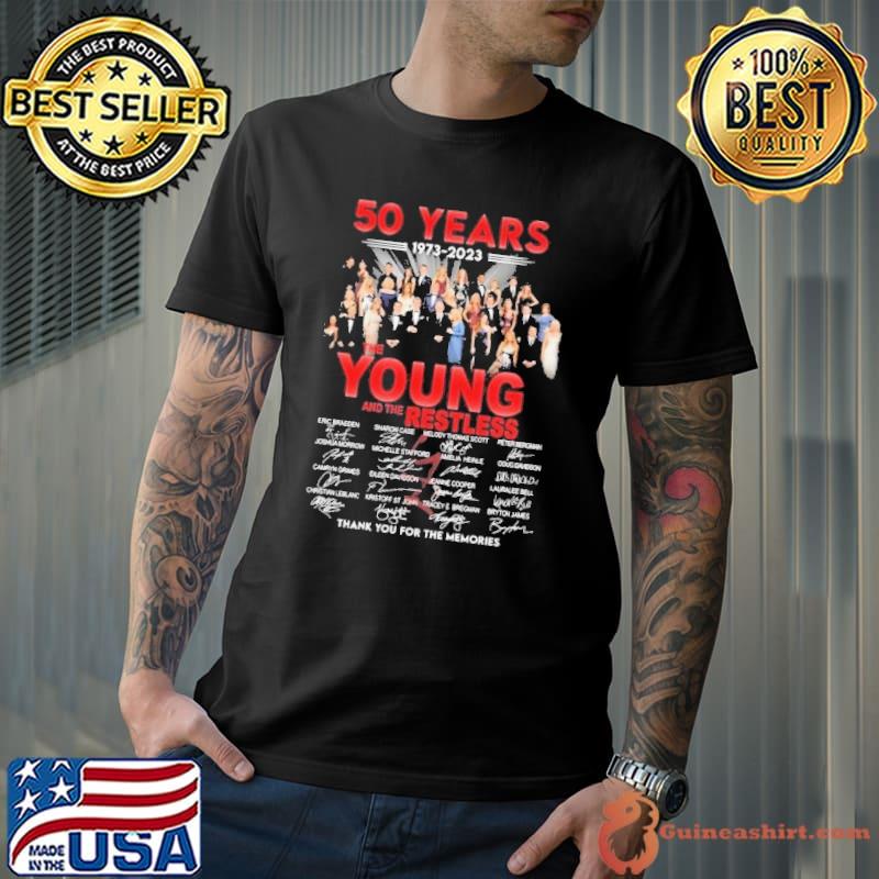 50 years 1973 2023 the Young anf the Restless thank you for the memories signature shirt