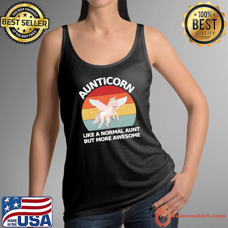 Aunticorn like a normal aunt but more awesome vintage T-Shirt