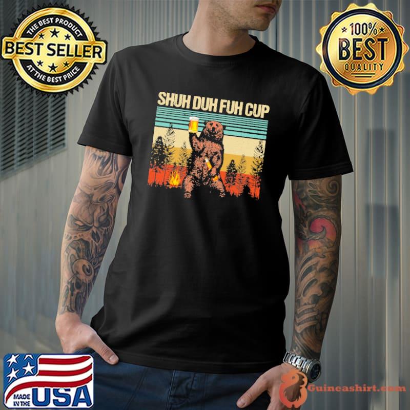 Camping Shirt I Hate People I Eat People Bear vintage s Unisex