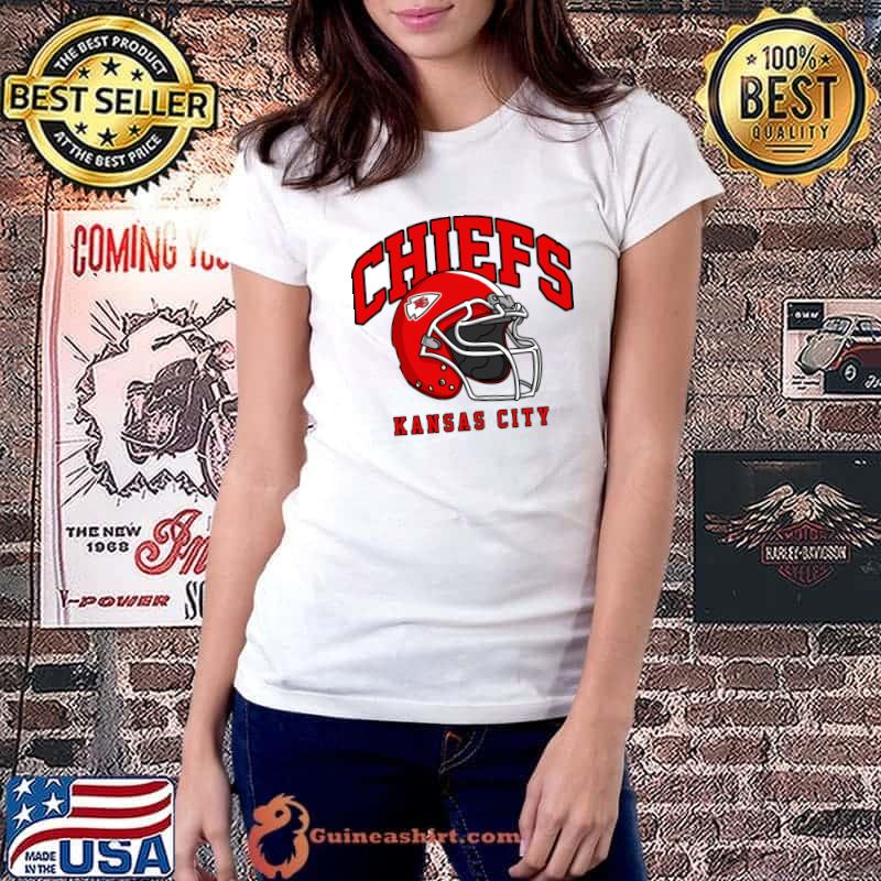 Chiefs kansas city helmet football T-Shirt Ladiestee