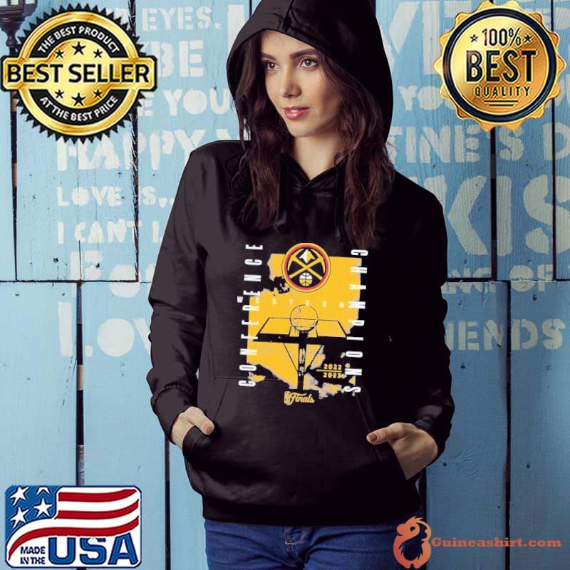 Denver Nuggets 2023 Western Conference Champions Free Throw Courtside Shirt Hoodie