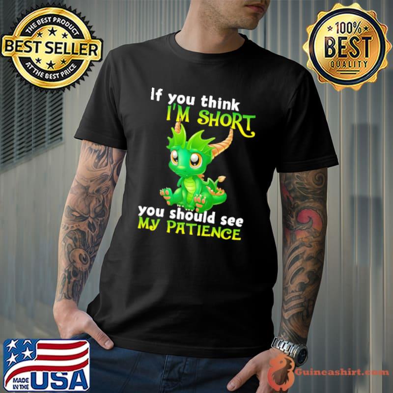 Dragon If You Think I'm Short You Should See My Patience shirt