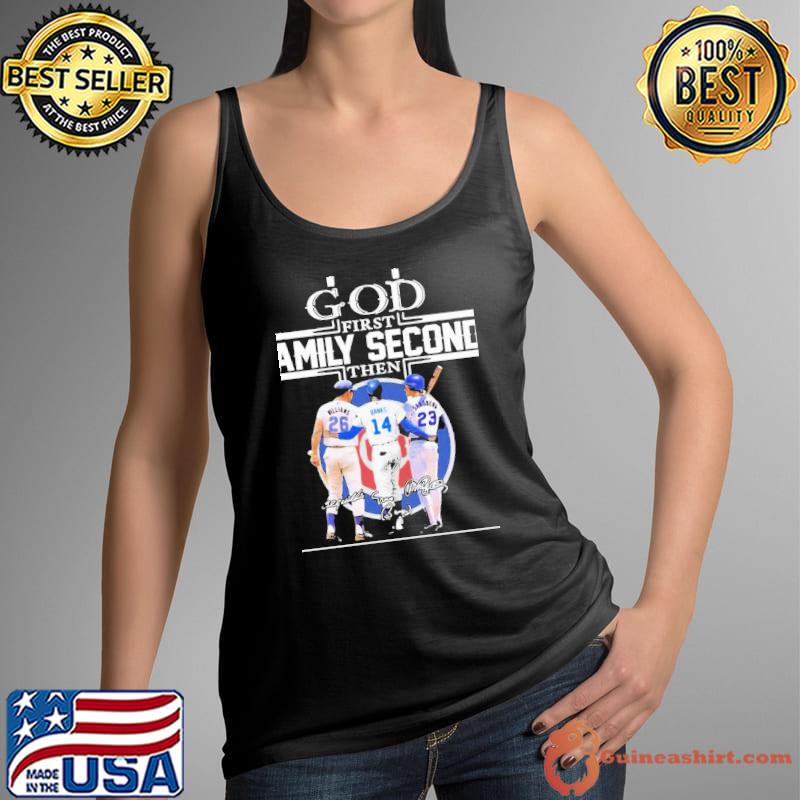 Funny God First Family Second Then Chicago Cubs Baseball Shirt, hoodie,  sweater, long sleeve and tank top