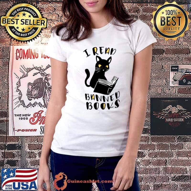I read banned books black cat T-Shirt