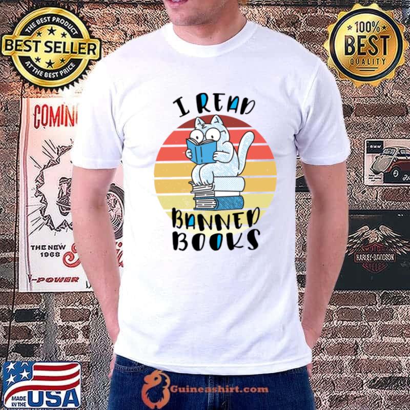 I read banned books Cat vintage T-Shirt