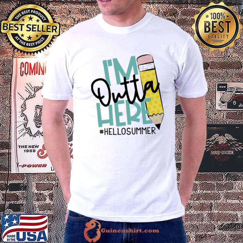 I'm Outta Here For Summer pencil shirt
