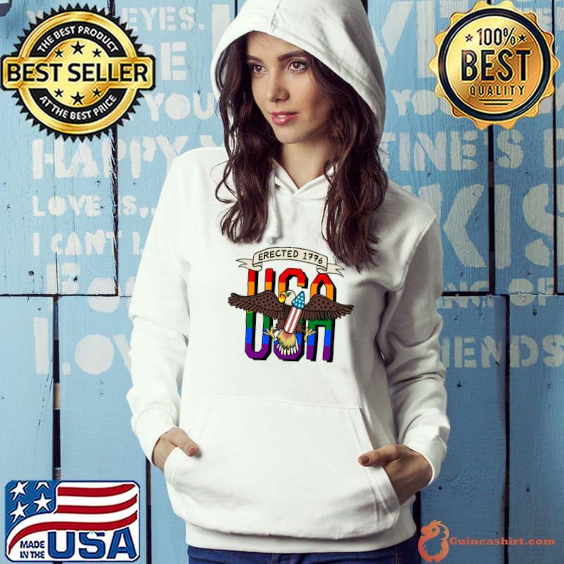 Lgbt 4th Of July Gay Pride For America's Eagle Birthday T-Shirt Hoodie