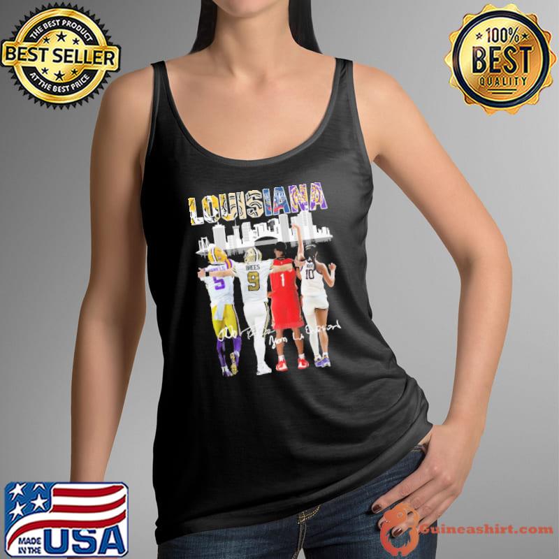 Louisiana signatures Brees Daniels sport shirt