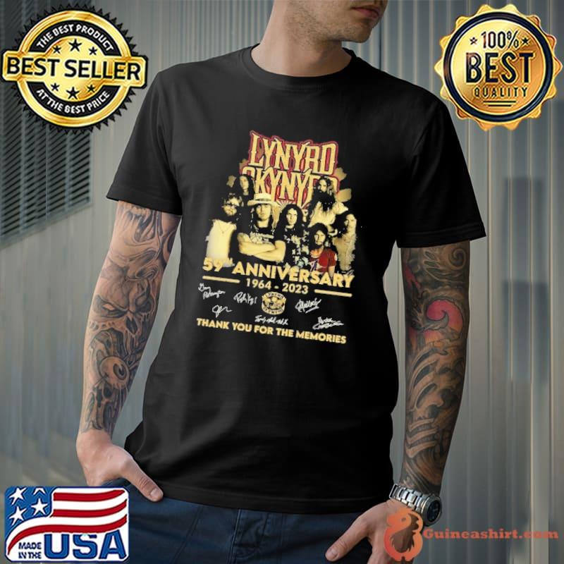 Lynyrd skynyrd 59th anniversary 1964 2023 thank you for the memories signature s Unisex