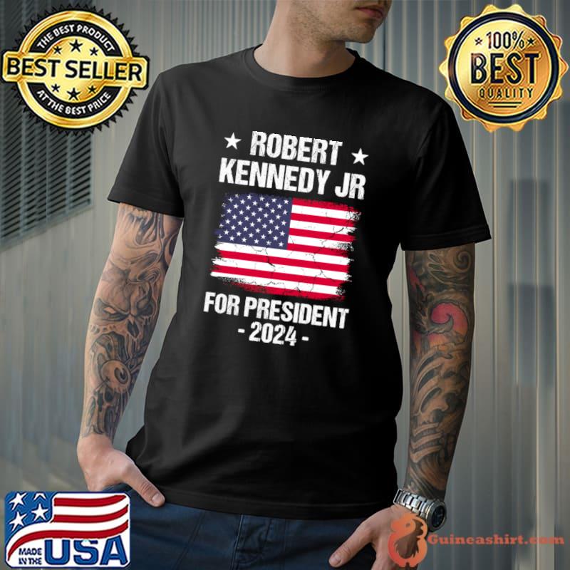 Robert Kennedy For President 2024 american flag T-Shirt