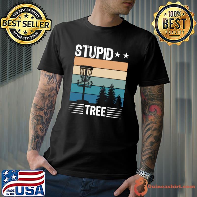 Stupid tree disc golf stars vintage T-Shirt