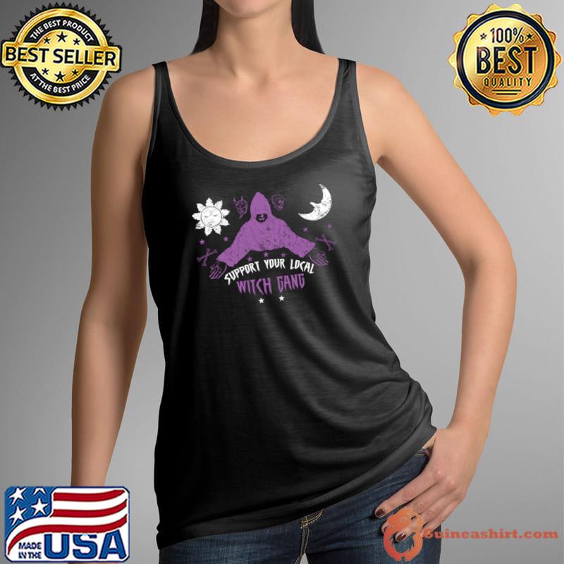 Support your local witch gang sun moon skull halloween T-Shirt