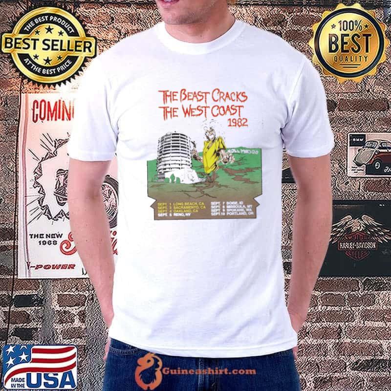The beast cracks west coast 1982 maiden remastered shirt
