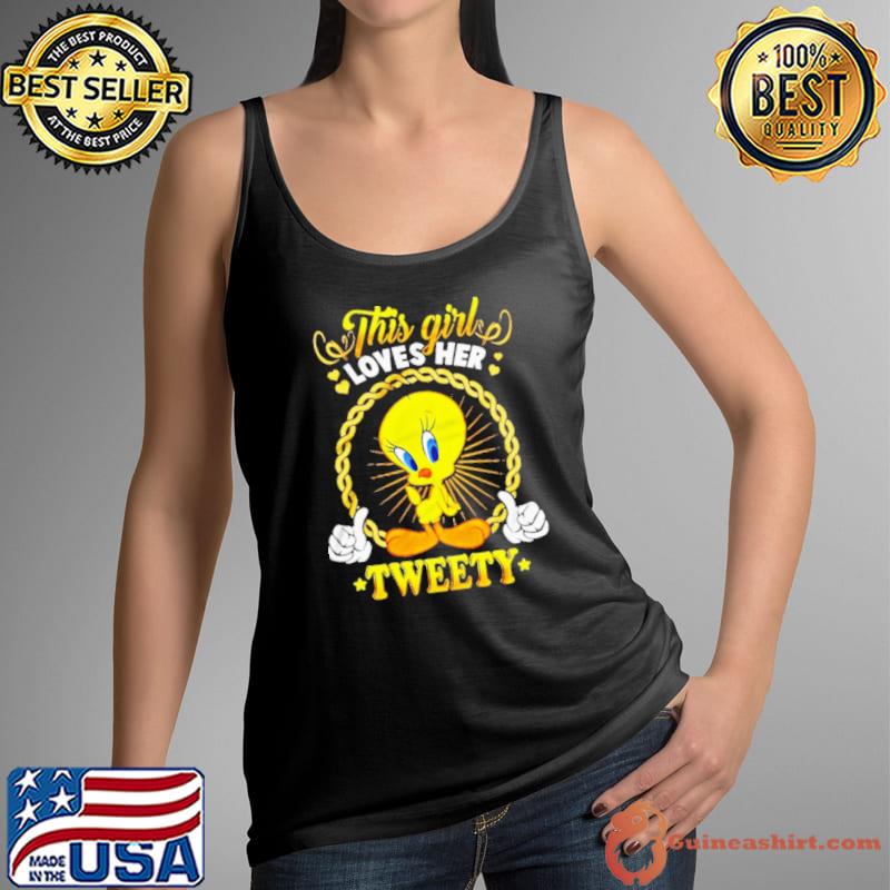 This girls love her tweety bird s Tank Top