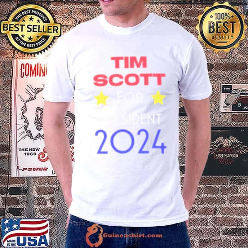 Tim Scott President 2024 stars yellow shirt