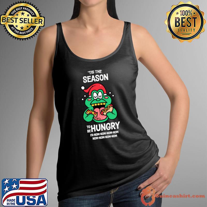 Tis the season to eat plenty shop santa hat christmas T-Shirt