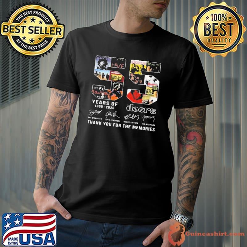 55 years of 1965 2020 The Doors thank you for the memories signature shirt