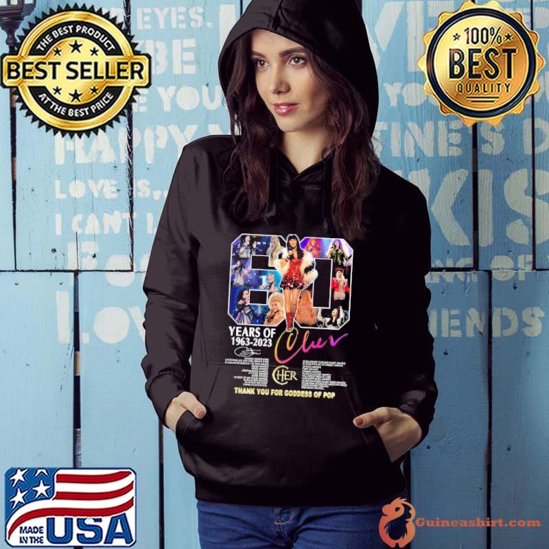 60 years of 1960 2023 Thank you for goddess of pop signature s Hoodie