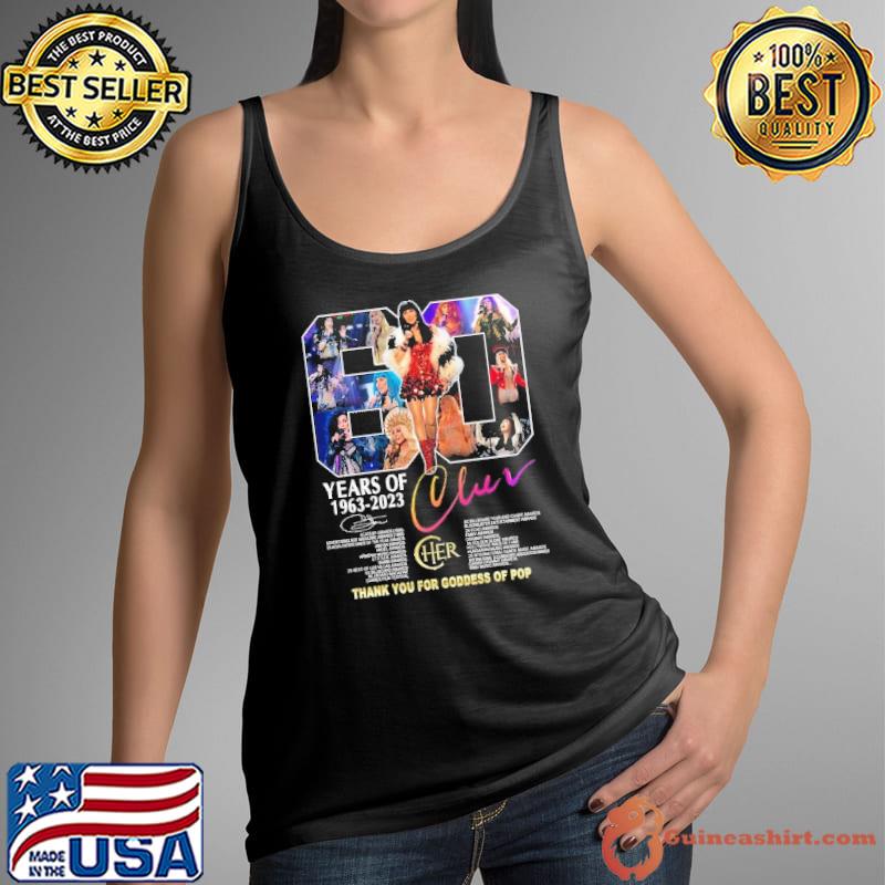60 years of 1960 2023 Thank you for goddess of pop signature shirt