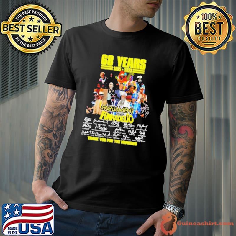 68 years 1955 2023 Parliament Funkadelic thank you for the memories signature s Unisex