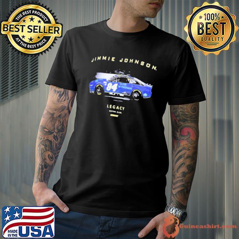 Awesome jimmie johnson navy club wyndham 2-spot car shirt