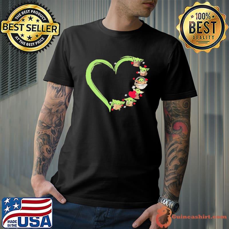 Baby yoda star wars heart s Unisex