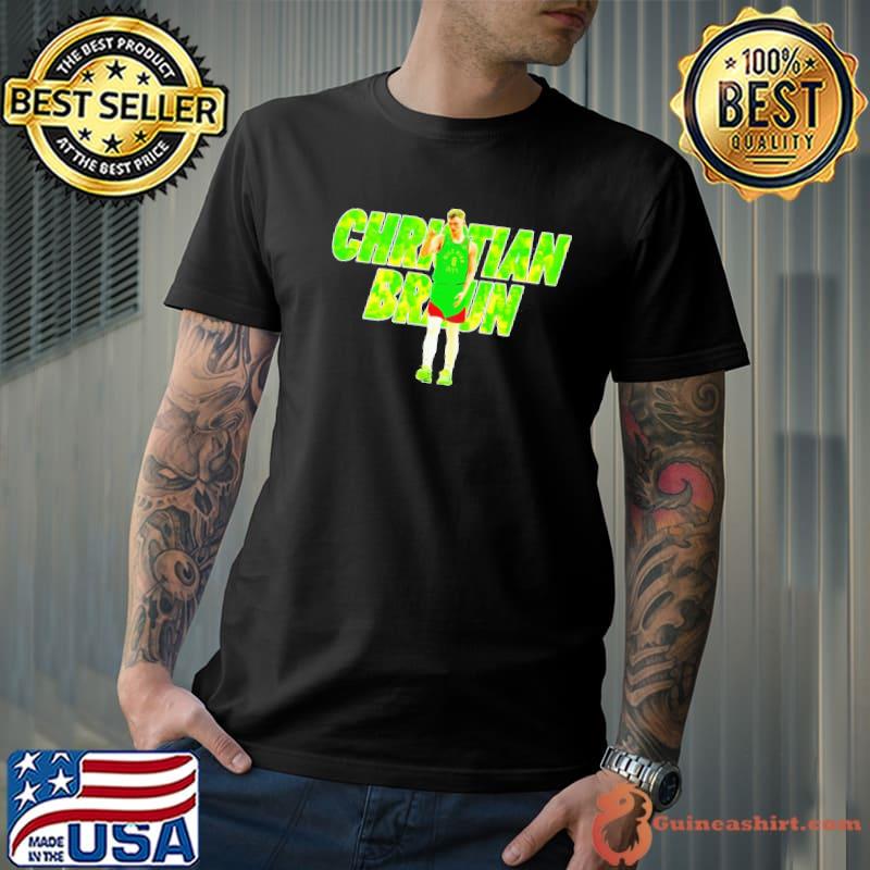 Best christian Braun Denver Nuggets Protro Lime Green shirt