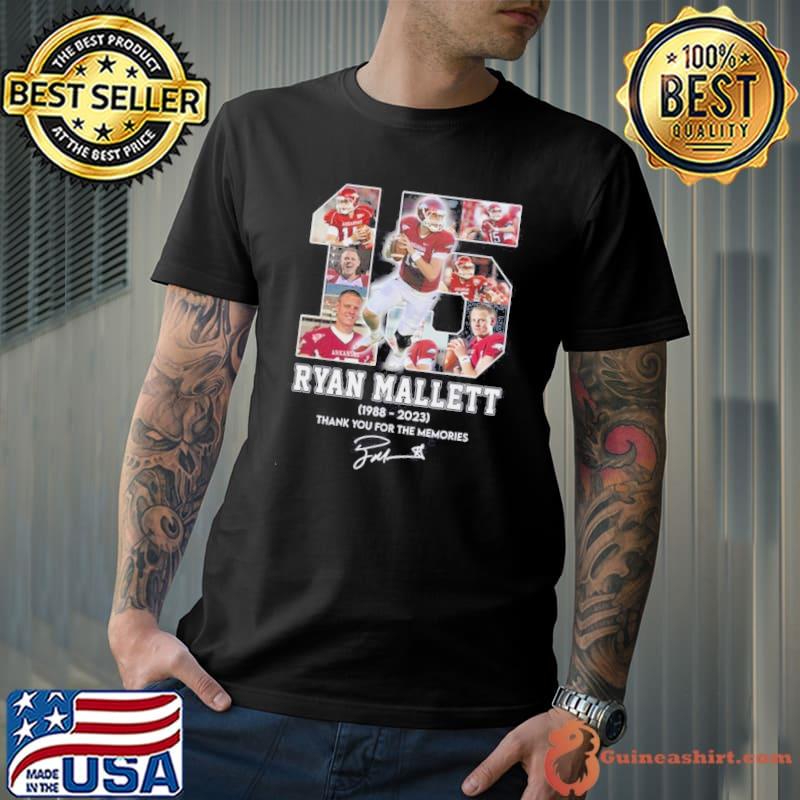 Best ryan Mallett 1988 – 2023 Thank You For The Memories Shirt