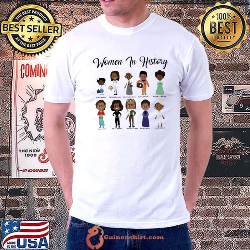 Black History Women In History Cartoon shirt