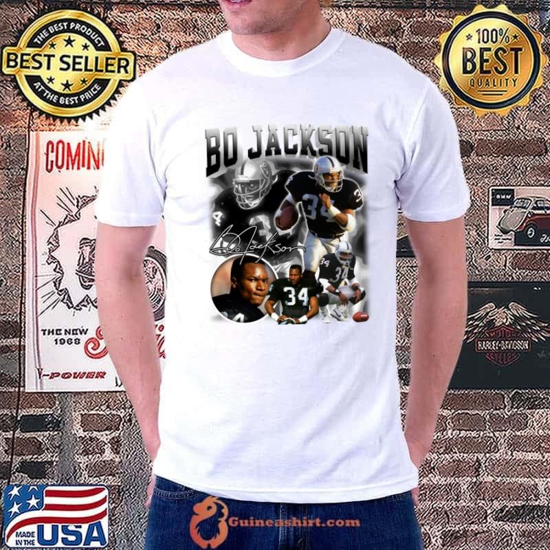 Bo Jackson Bo Knows Signature Legend Baseball T-Shirt