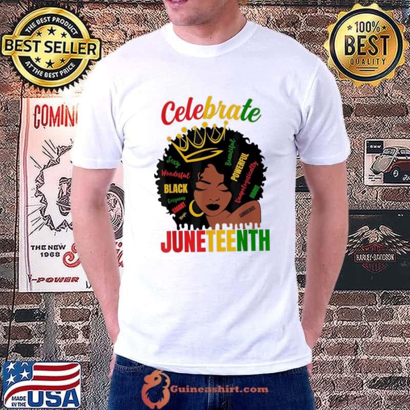 Celebrate Juneteenth 1865 Black History Month shirt