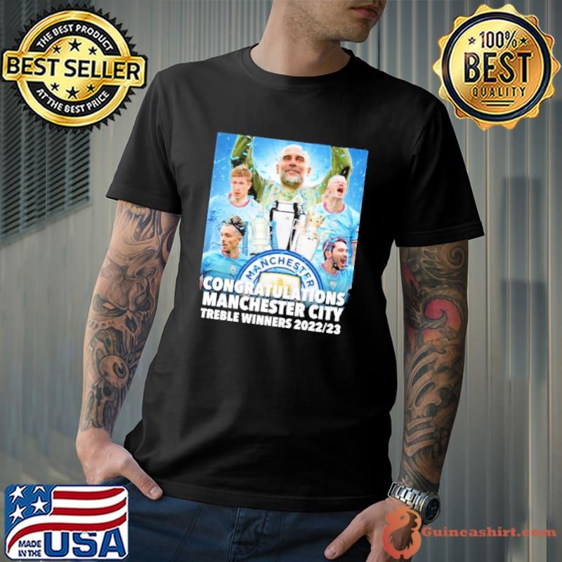 Congratulations Manchester CIty Treble Winners 2022-2023 shirt