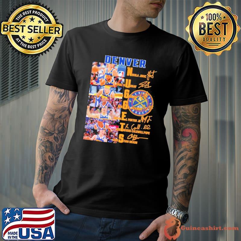Denver Nuggets players signatures shirt