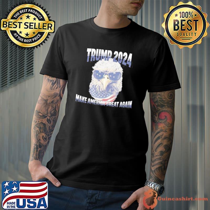 Donald Trump 2024 Make America Great Again American Flag Eagle shirt