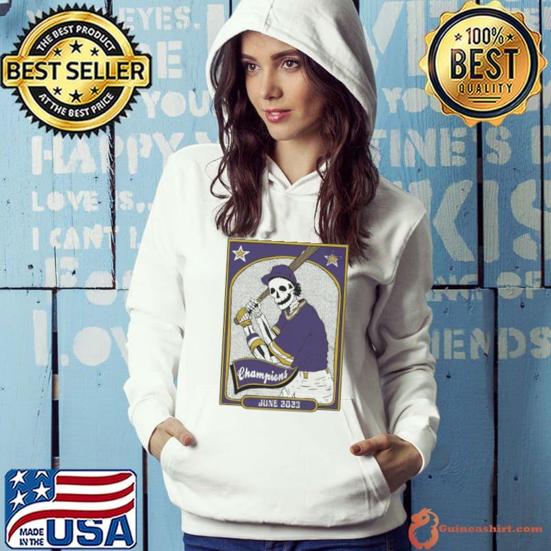 Funny lSU Baseball Card Champions 2023 Skull Shirt Hoodie