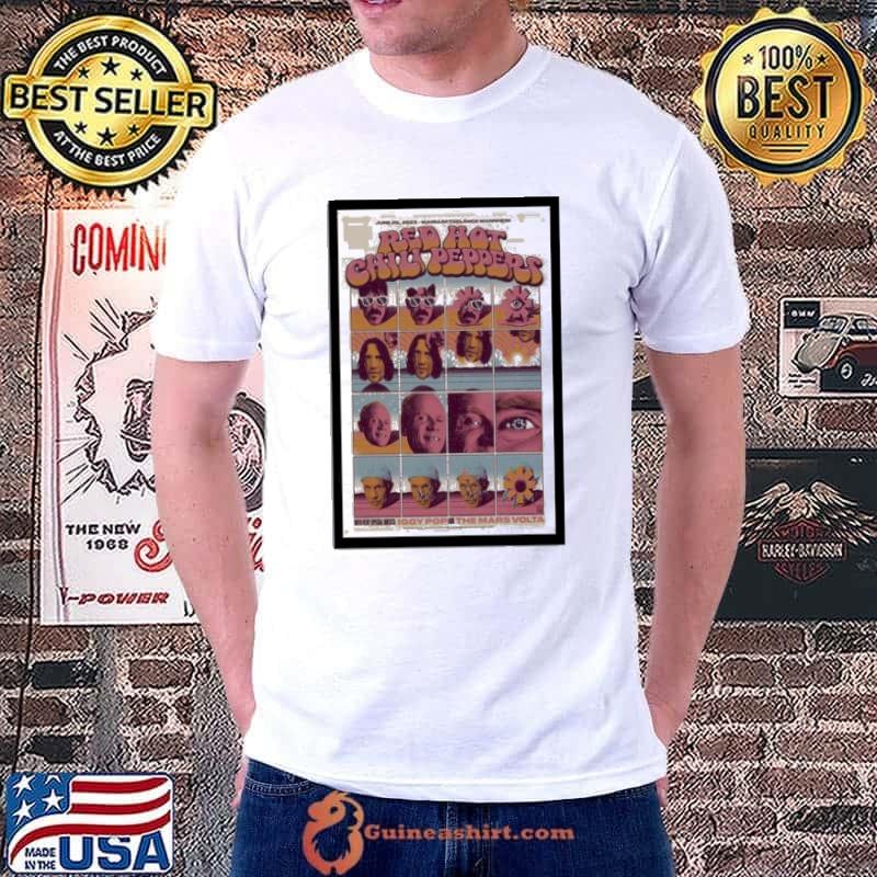 Funny red Hot Chili Peppers Tour Mannheim, Germany 2023 Poster shirt