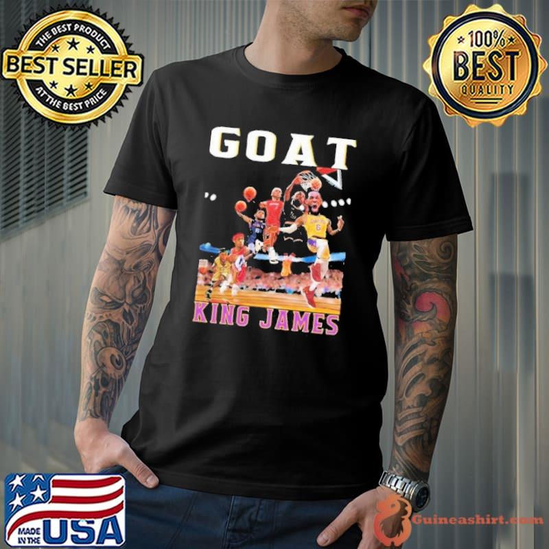 Goat king james basketball shirt