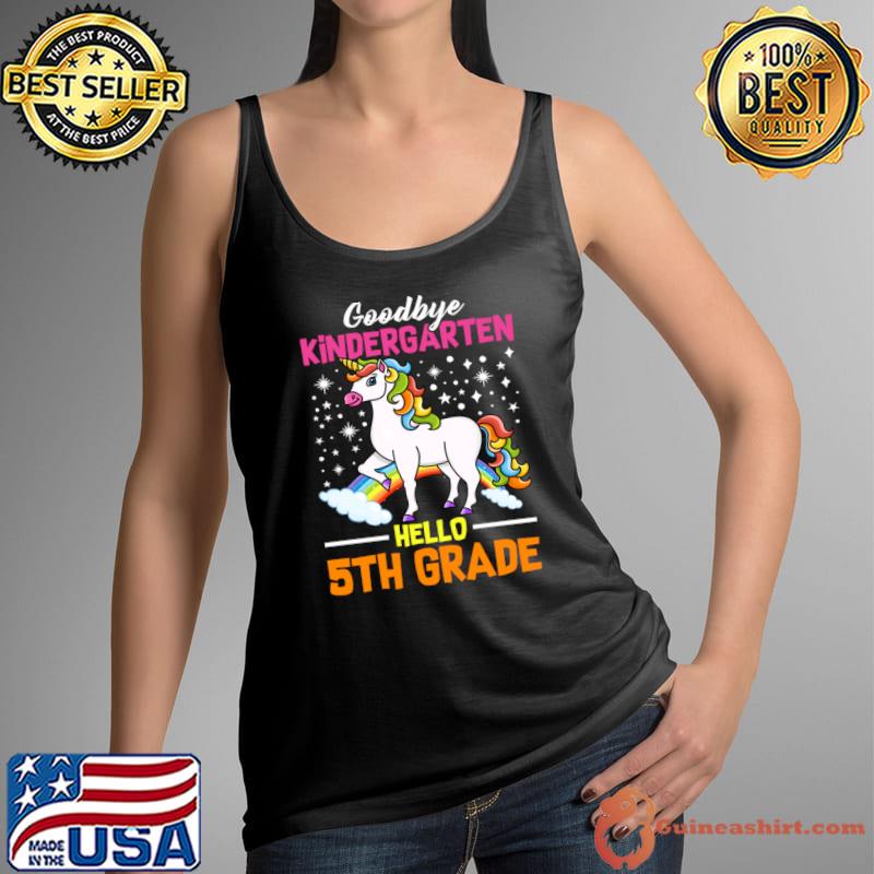 Goodbye Kindergarten Hello 5th Grade Unicorn T-Shirt