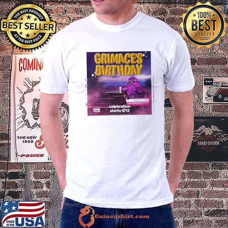 Grimace’s Birthday Celebration Starts 6 12 shirt, hoodie, sweater, long sleeve and tank top