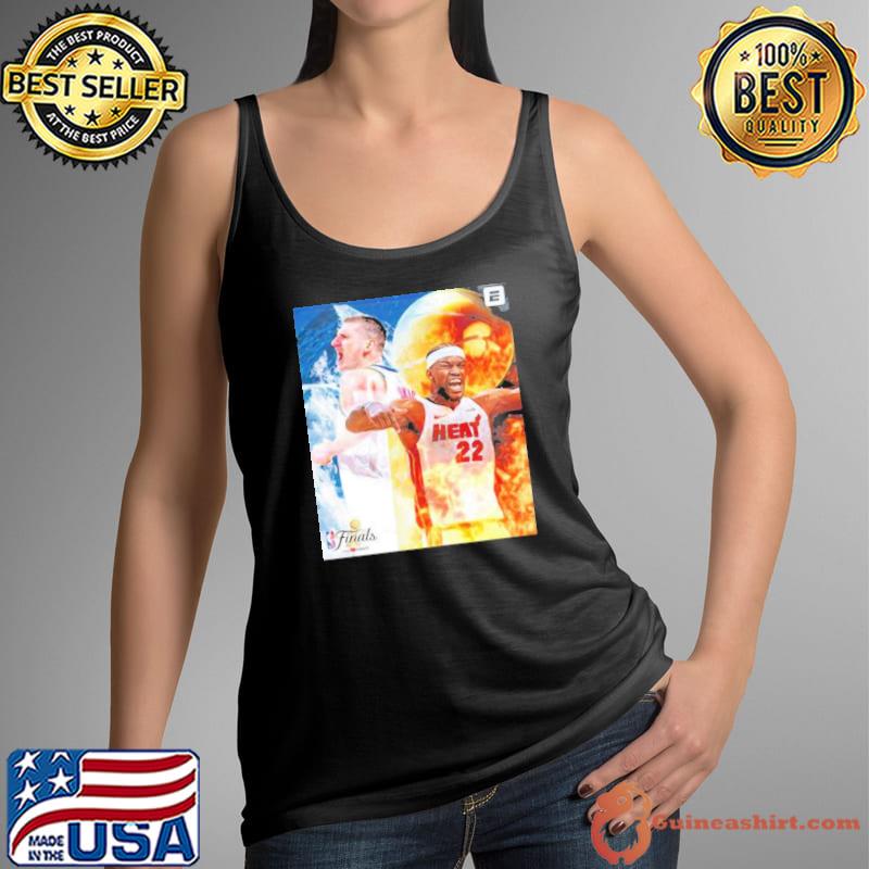 Jimmy Butler VS Nikola Jokic Denver Nuggets And Miami Heat 2023 NBA Finals  Shirt - Guineashirt Premium ™ LLC