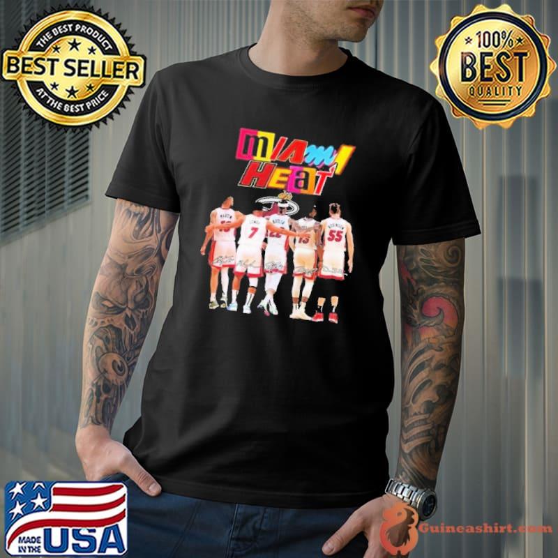 Miami Heat 2023 Martin Lowry Butler Adebayo And Robinson Signatures Shirt Unisex