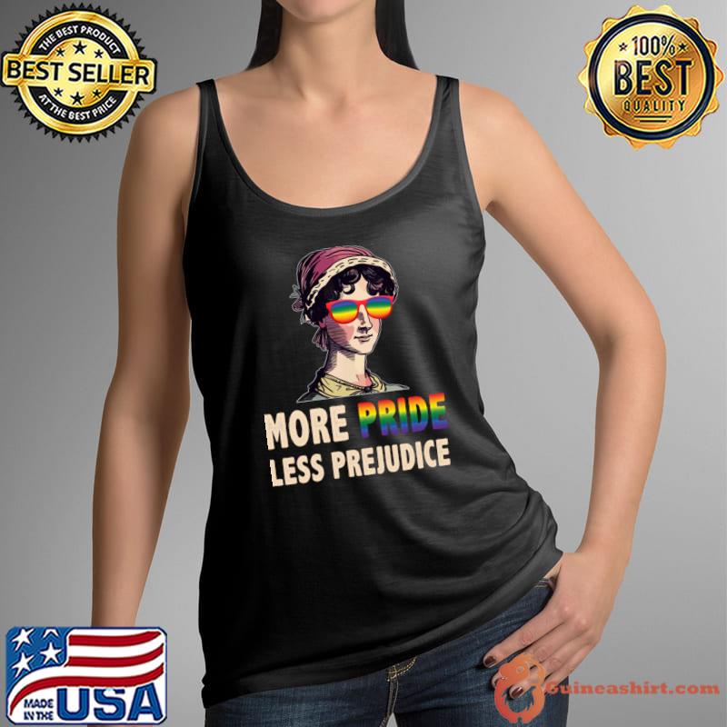 More Pride Less Prejudice Lgbt Gay Proud Ally Pride Month T-Shirt