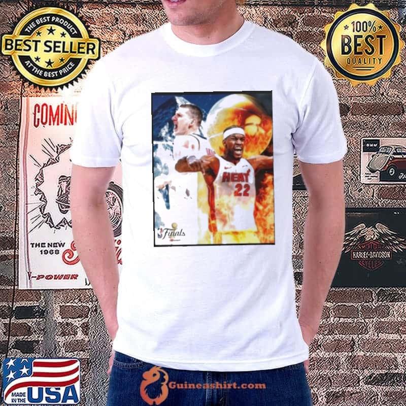 NBA finals denver nuggets vs miamI heat fan poster photo shirt